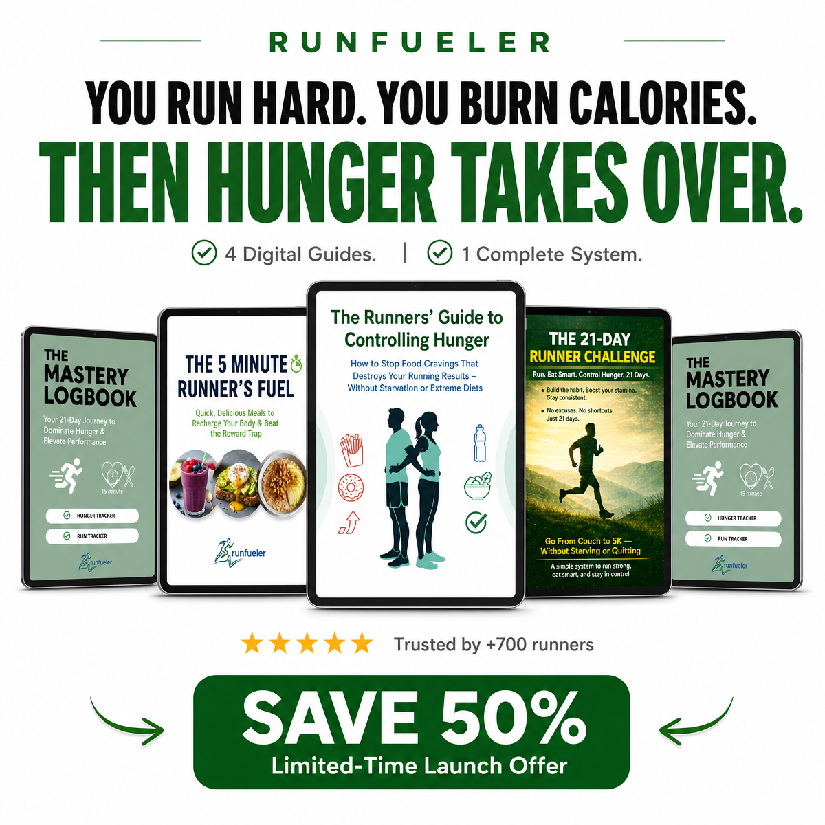 You're burning calories on the road and eating them back in the kitchen RunFueler breaks that cycle for good