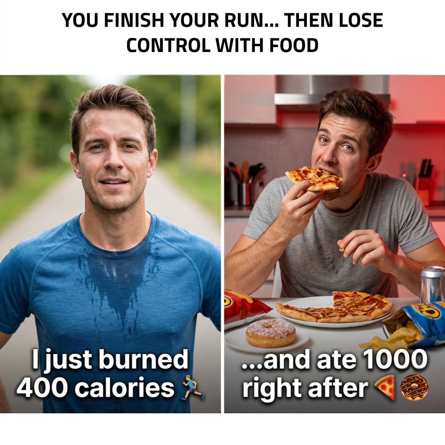You're burning calories on the road and eating them back in the kitchen RunFueler breaks that cycle for good
