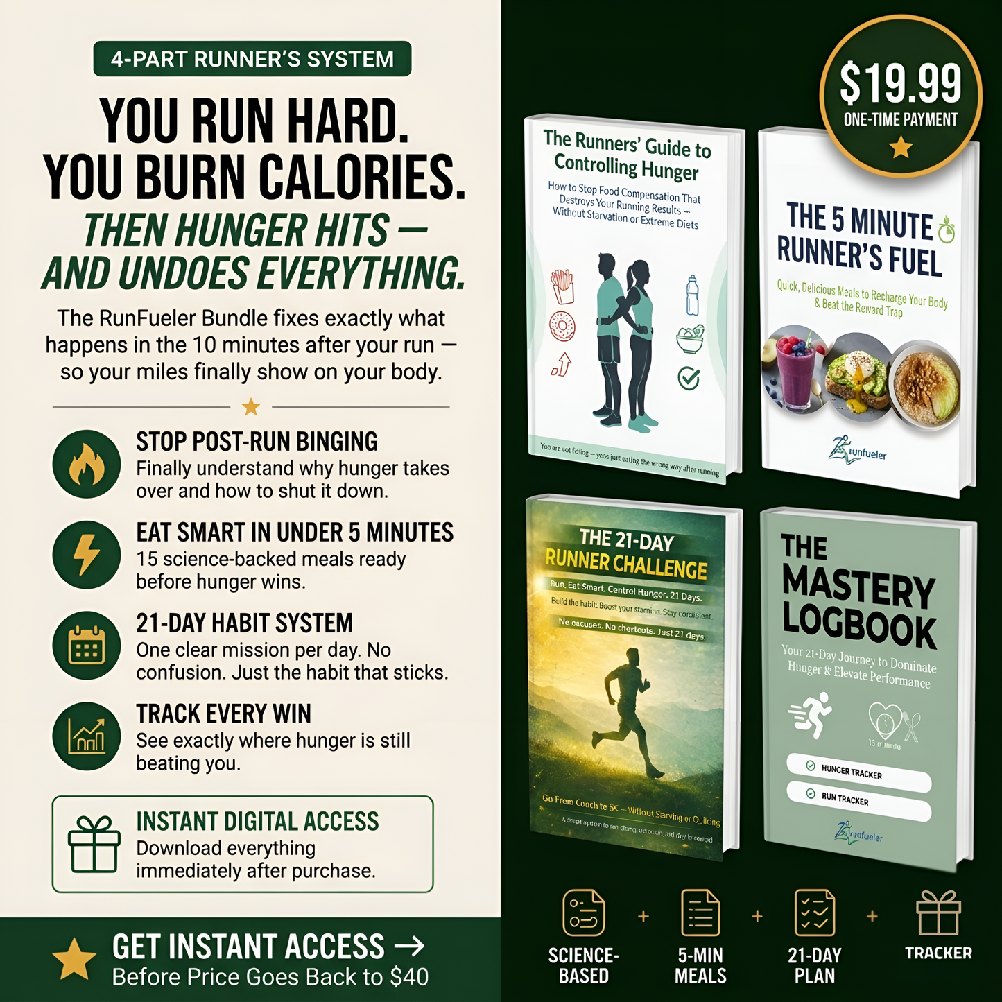 You're burning calories on the road and eating them back in the kitchen RunFueler breaks that cycle for good